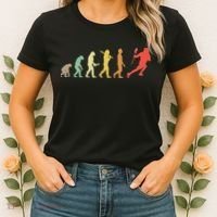 Retro Lacrosse Evolution Gift For Lacrosse Players Women's T-Shirt thumb 2