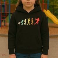 Retro Lacrosse Evolution Gift For Lacrosse Players Kids Hoodie thumb 3