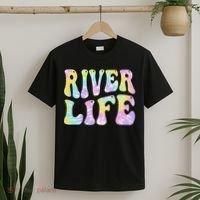 River Life Fun Fishing Boating River Bum Women Girl T-Shirt thumb 2