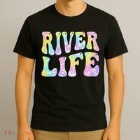 River Life Fun Fishing Boating River Bum Women Girl T-Shirt thumb 3