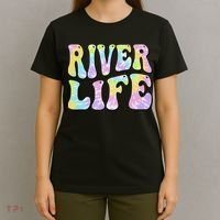 River Life Fun Fishing Boating River Bum Women Girl T-Shirt thumb 4