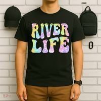 River Life Fun Fishing Boating River Bum Women Girl T-Shirt thumb 6