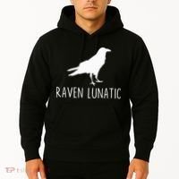 Raven Lunatic Funny Goth Bird Lover Halloween Party Gift Hoodie thumb 2