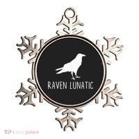 Raven Lunatic Funny Goth Bird Lover Halloween Party Gift Ornament thumb 0