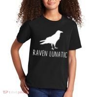 Raven Lunatic Funny Goth Bird Lover Halloween Party Gift Kids T-Shirt thumb 2