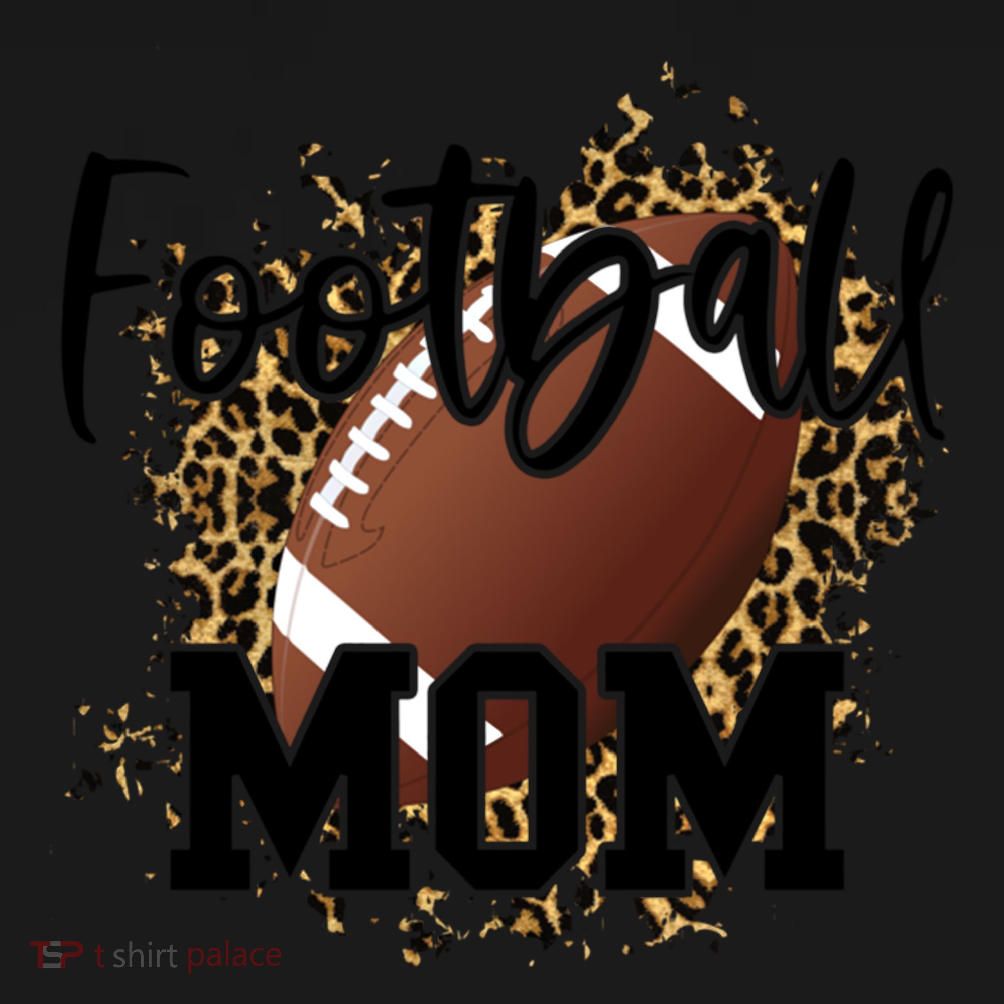 Retro Leopard Football Mom Football Player Mom Mothers Day Meaningful Gift Women's Hoodie