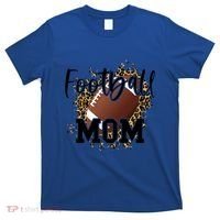 Retro Leopard Football Mom Football Player Mom Mothers Day Meaningful Gift T-Shirt thumb 0