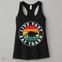 Retro Live Fast Eat Trash Women's Tank Top thumb 3