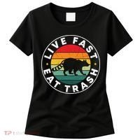 Retro Live Fast Eat Trash Women's T-Shirt thumb 0