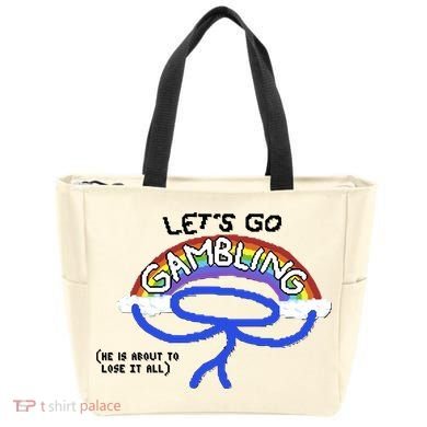 Raxdflipnote LetS Go Gambling Limited Tote Bag