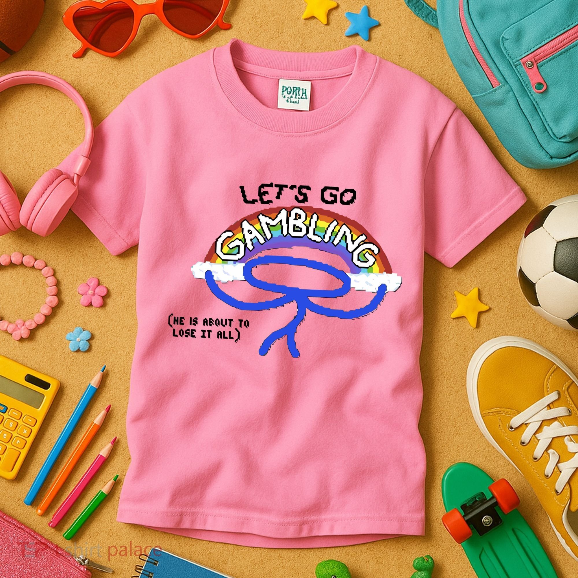 Raxdflipnote LetS Go Gambling Limited Kids T-Shirt