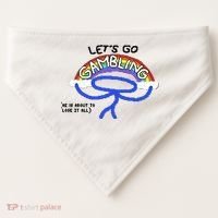Raxdflipnote LetS Go Gambling Limited USA-Made Doggie Bandana thumb 0