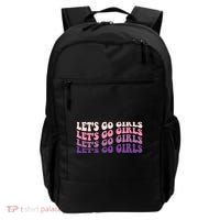 Retro Let's Go Bachelorette Party Bride Bridesmaids Cute Gift Backpack thumb 0