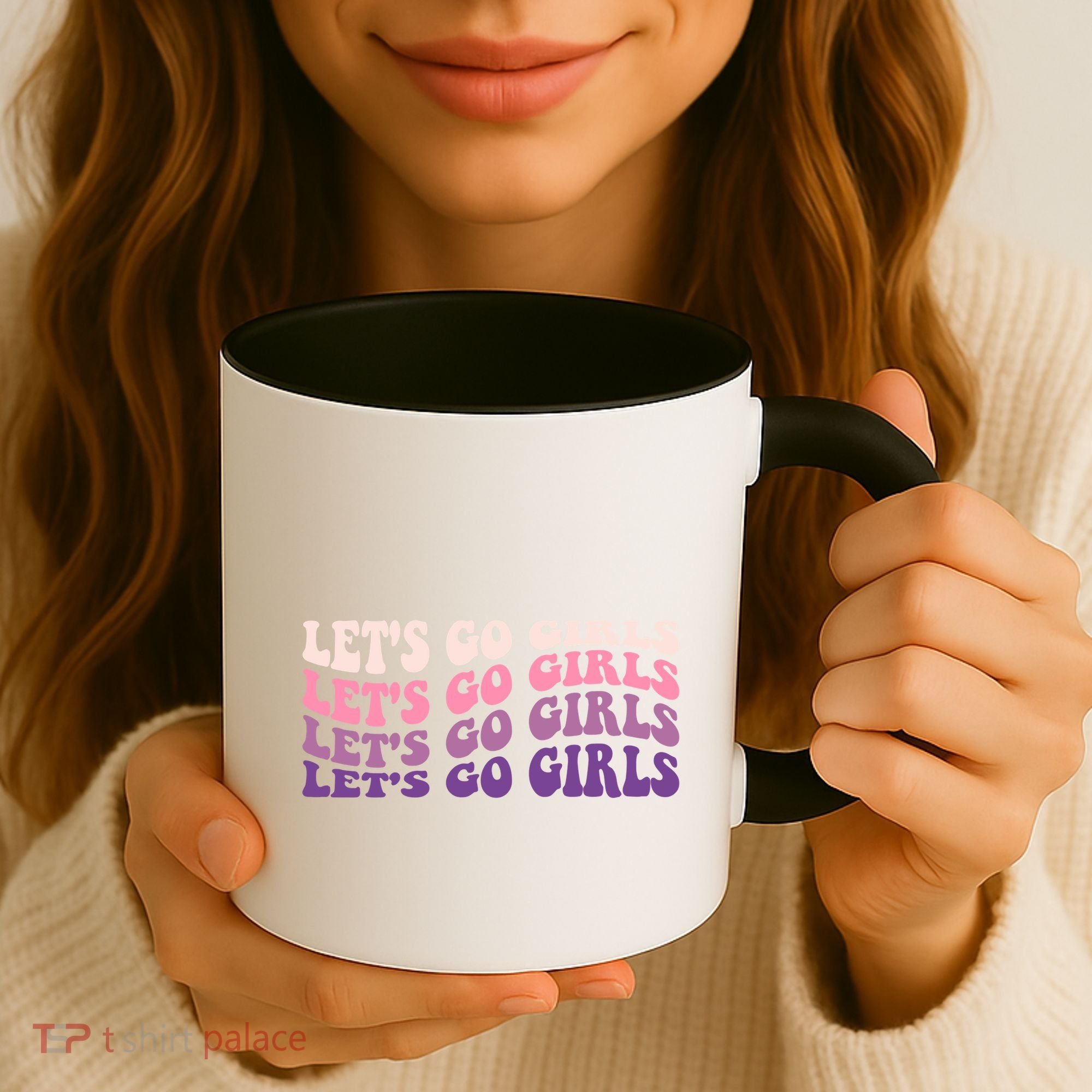 Retro Let's Go Bachelorette Party Bride Bridesmaids Cute Gift Coffee Mug