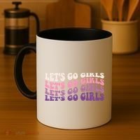 Retro Let's Go Bachelorette Party Bride Bridesmaids Cute Gift Coffee Mug thumb 4