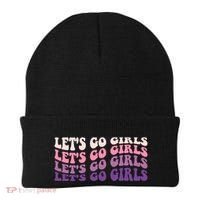 Retro Let's Go Bachelorette Party Bride Bridesmaids Cute Gift Beanie thumb 0