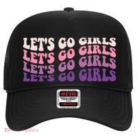 Retro Let's Go Bachelorette Party Bride Bridesmaids Cute Gift Hat thumb 0
