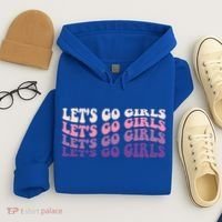 Retro Let's Go Bachelorette Party Bride Bridesmaids Cute Gift Hoodie thumb 4