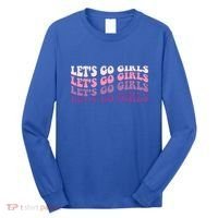 Retro Let's Go Bachelorette Party Bride Bridesmaids Cute Gift Long Sleeve Shirt thumb 0