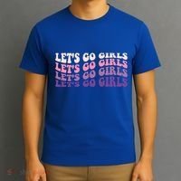 Retro Let's Go Bachelorette Party Bride Bridesmaids Cute Gift T-Shirt thumb 3