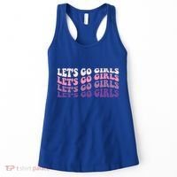 Retro Let's Go Bachelorette Party Bride Bridesmaids Cute Gift Women's Tank Top thumb 0