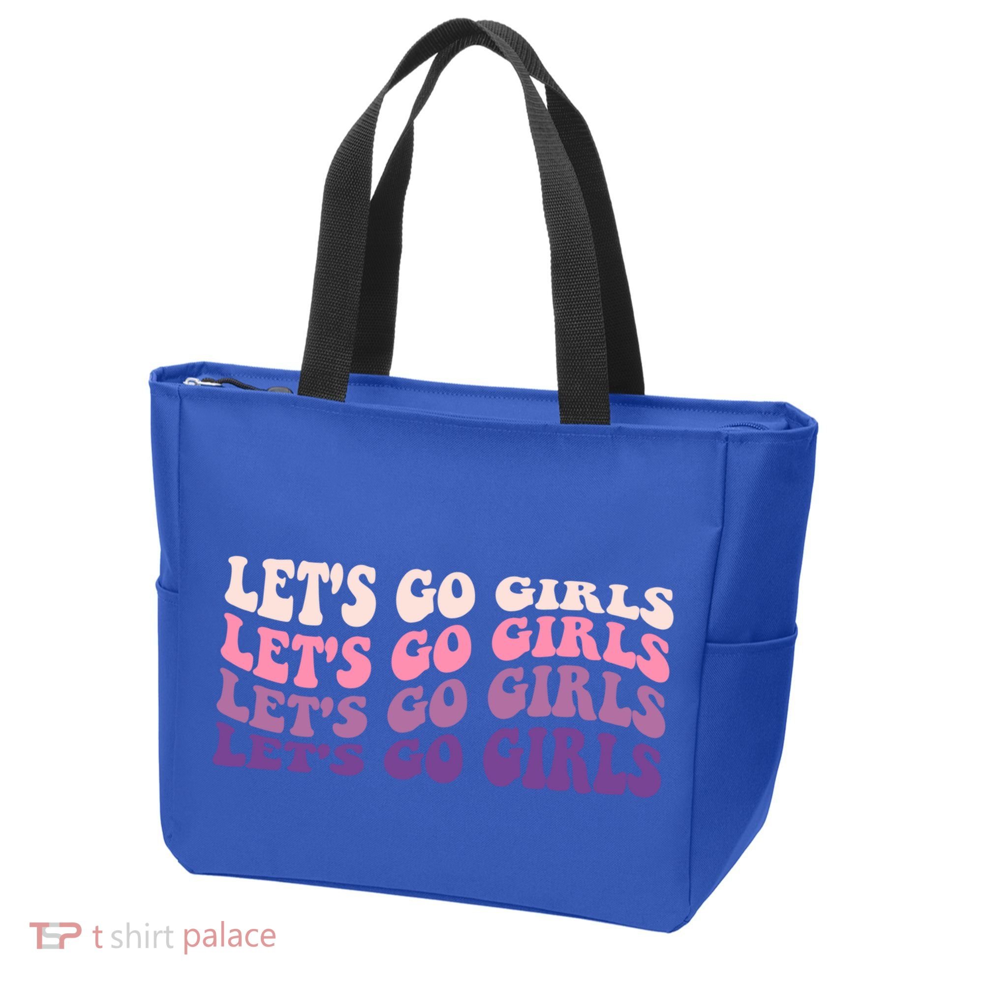 Retro Let's Go Bachelorette Party Bride Bridesmaids Cute Gift Tote Bag