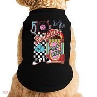 Rockabilly Lets Go To The Hop 1950S Retro Classic Jukebox Doggie Tank thumb 0
