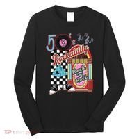 Rockabilly Lets Go To The Hop 1950S Retro Classic Jukebox Long Sleeve Shirt thumb 0