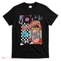 Rockabilly Lets Go To The Hop 1950S Retro Classic Jukebox T-Shirt thumb 0