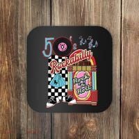 Rockabilly Lets Go To The Hop 1950S Retro Classic Jukebox Coaster thumb 0