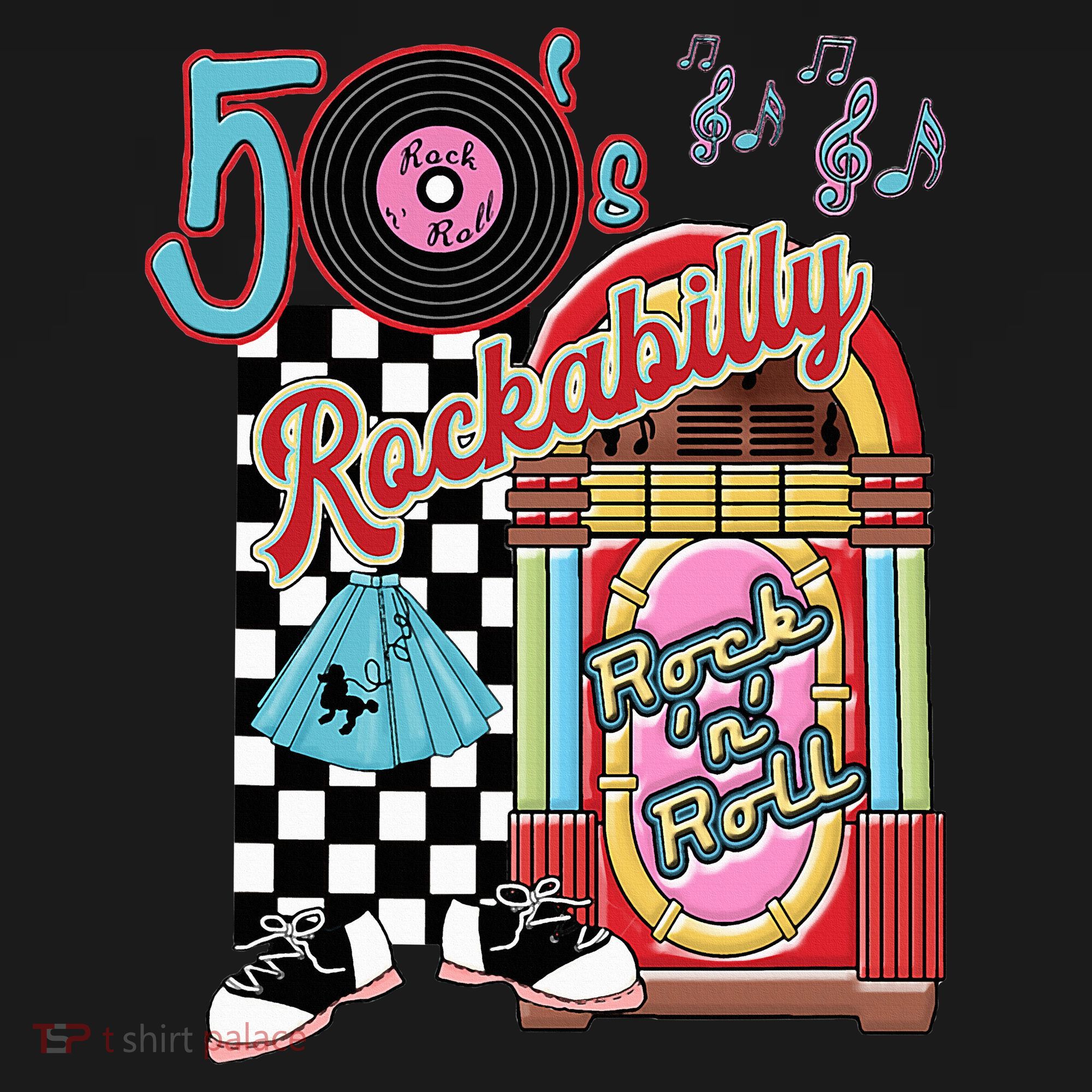 Rockabilly Lets Go To The Hop 1950S Retro Classic Jukebox Women's Hoodie