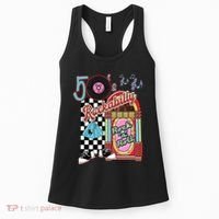 Rockabilly Lets Go To The Hop 1950S Retro Classic Jukebox Women's Tank Top thumb 0