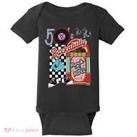 Rockabilly Lets Go To The Hop 1950S Retro Classic Jukebox Baby Bodysuit thumb 0