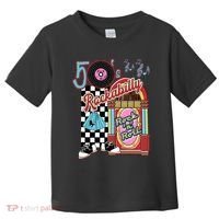 Rockabilly Lets Go To The Hop 1950S Retro Classic Jukebox Toddler T-Shirt thumb 0