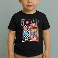 Rockabilly Lets Go To The Hop 1950S Retro Classic Jukebox Toddler T-Shirt thumb 2