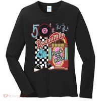 Rockabilly Lets Go To The Hop 1950S Retro Classic Jukebox Women's Long Sleeve Shirt thumb 0