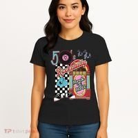 Rockabilly Lets Go To The Hop 1950S Retro Classic Jukebox Women's T-Shirt thumb 4