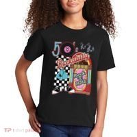 Rockabilly Lets Go To The Hop 1950S Retro Classic Jukebox Kids T-Shirt thumb 2