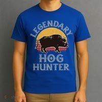 Retro Legendary Hog Hunter Vintage Pig Hog Boar Hunting Cool Gift T-Shirt thumb 3