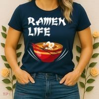 Ramen Life Hoodie Tasty Anime Noodle Bowl Women's T-Shirt thumb 2
