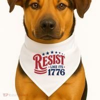 Resist Like Its 1776 USA-Made Doggie Bandana thumb 1