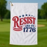 Resist Like Its 1776 Golf Towel thumb 1