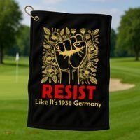 Resist Like Its 1938 Germany Golf Towel thumb 1
