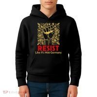 Resist Like Its 1938 Germany Kids Hoodie thumb 4