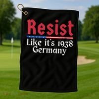 Resist Like Its 1938 Germany Golf Towel thumb 1