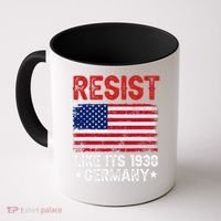 Resist Like Its 1938 Germany Historical Germany USA Flag Coffee Mug thumb 0