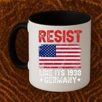 Resist Like Its 1938 Germany Historical Germany USA Flag Coffee Mug thumb 2
