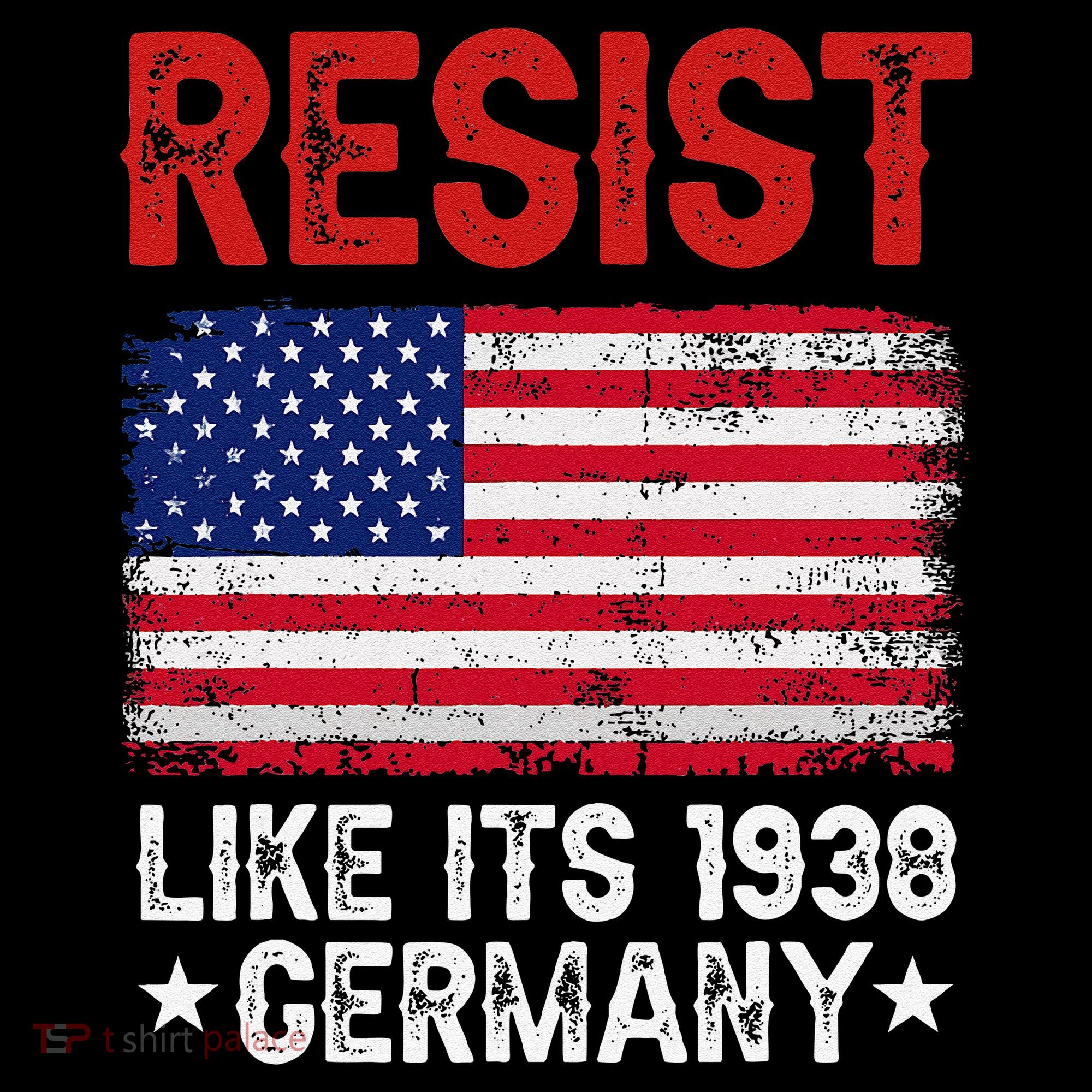 Resist Like Its 1938 Germany Historical Germany USA Flag Coffee Mug