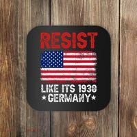 Resist Like Its 1938 Germany Historical Germany USA Flag Coaster thumb 0