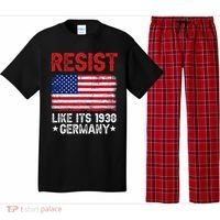 Resist Like Its 1938 Germany Historical Germany USA Flag Pajama Set thumb 0